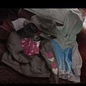 Frozen & Heart decal hoodies